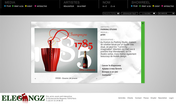 ELEGANGZ Agency_网站开发