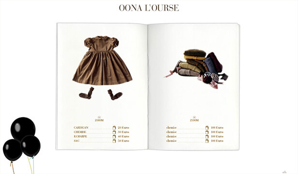 Oona L'ourse_网站开发