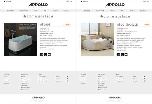 APPOLLO Sanitary Ware_网站开发