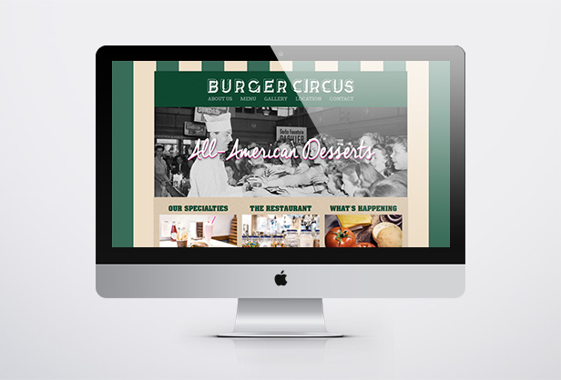 Burger Circus_网站开发