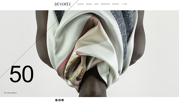 DÉVORÉE Scarves_网站开发