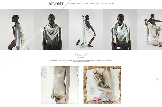 DÉVORÉE Scarves_网站开发